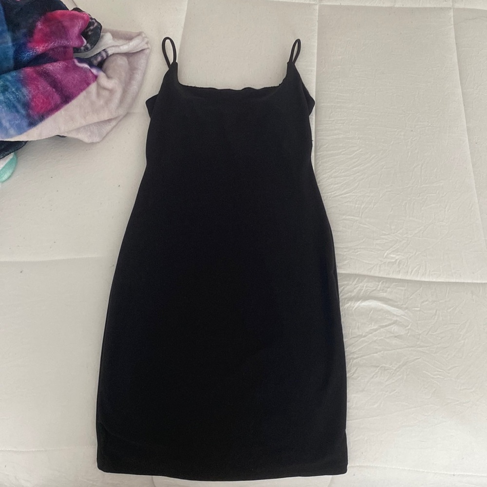 very soft black dress